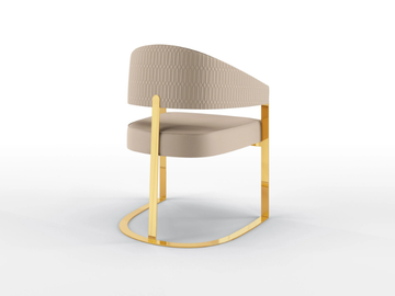 ARISTON - Upholstered leather chair with armrests by BRUNO ZAMPA - view 3